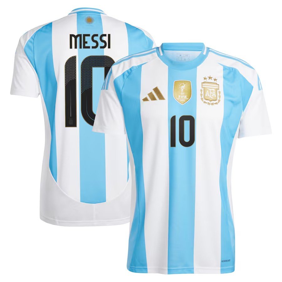 2024 Argentina Home Soccer Jersey Messi 10 - Image 4