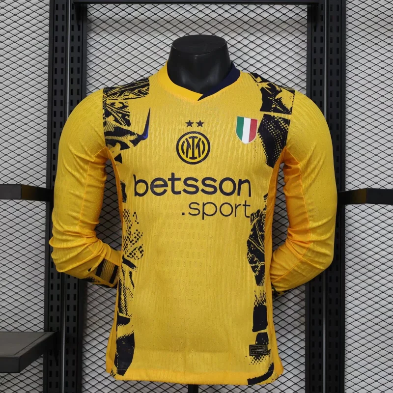 2024/25 AC Milan Second Away Soccer Jersey Player Version Long Sleeves