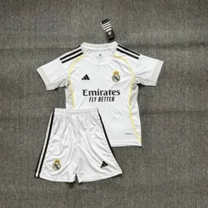 2025/26 Real Madrid Home Soccer Jersey Kid Kit