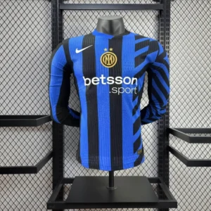 2024/25 Inter Milan Home Soccer Jersey Player Version Long Sleeve