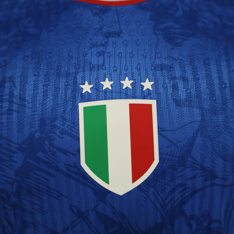 2024/25 Italy Special Edition Soccer Jersey Player Version Blue - Image 7