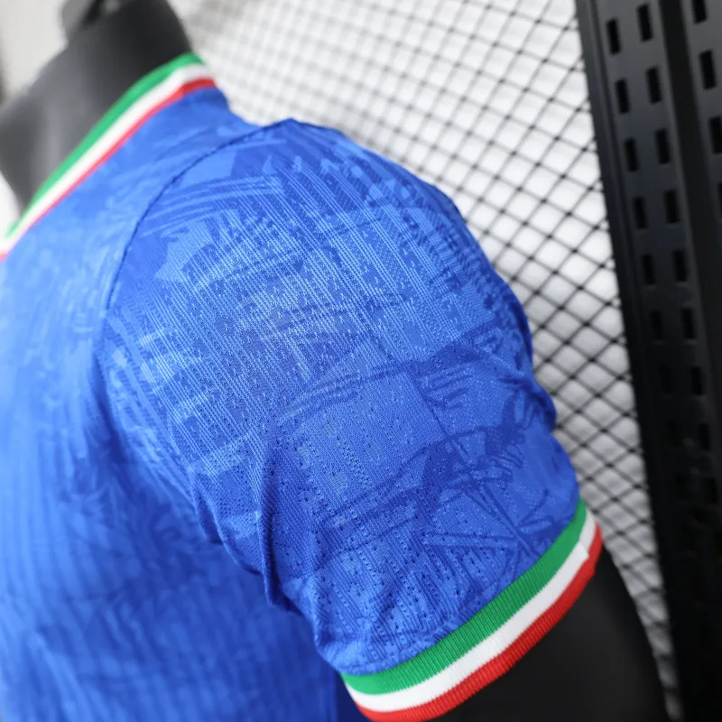 2024/25 Italy Special Edition Soccer Jersey Player Version Blue - Image 6