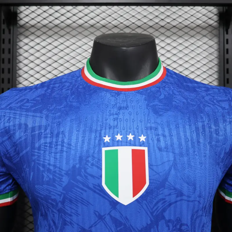 2024/25 Italy Special Edition Soccer Jersey Player Version Blue - Image 3