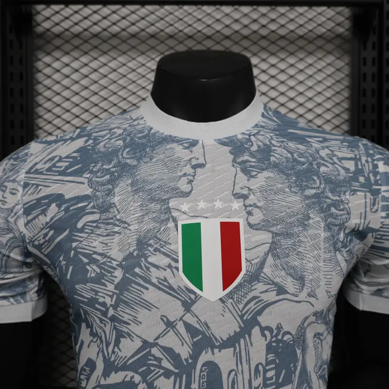 2024/25 Italy Special Edition Soccer Jersey Player Version White - Image 8