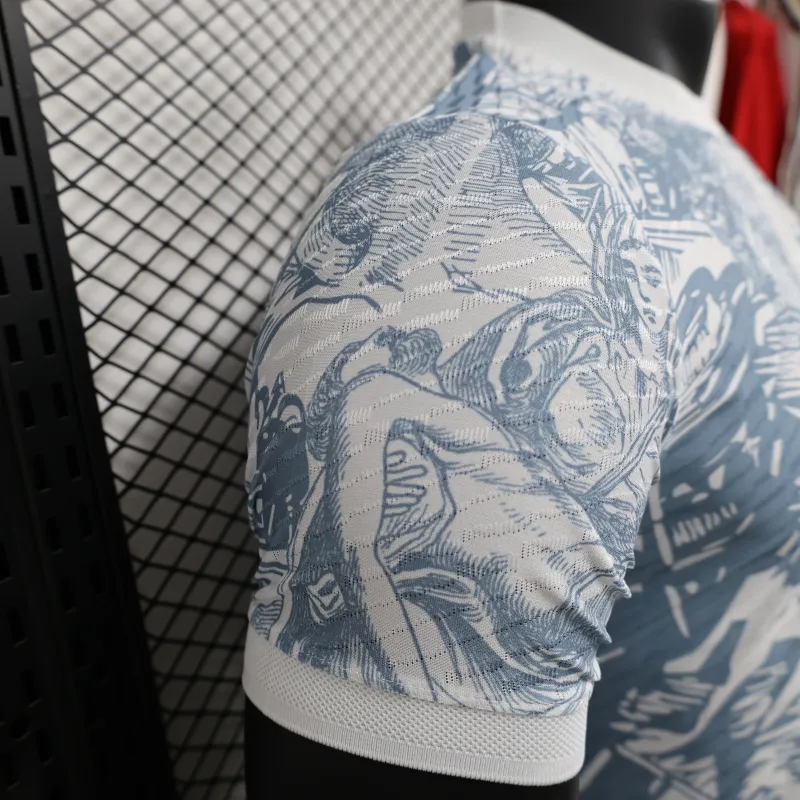 2024/25 Italy Special Edition Soccer Jersey Player Version White - Image 3