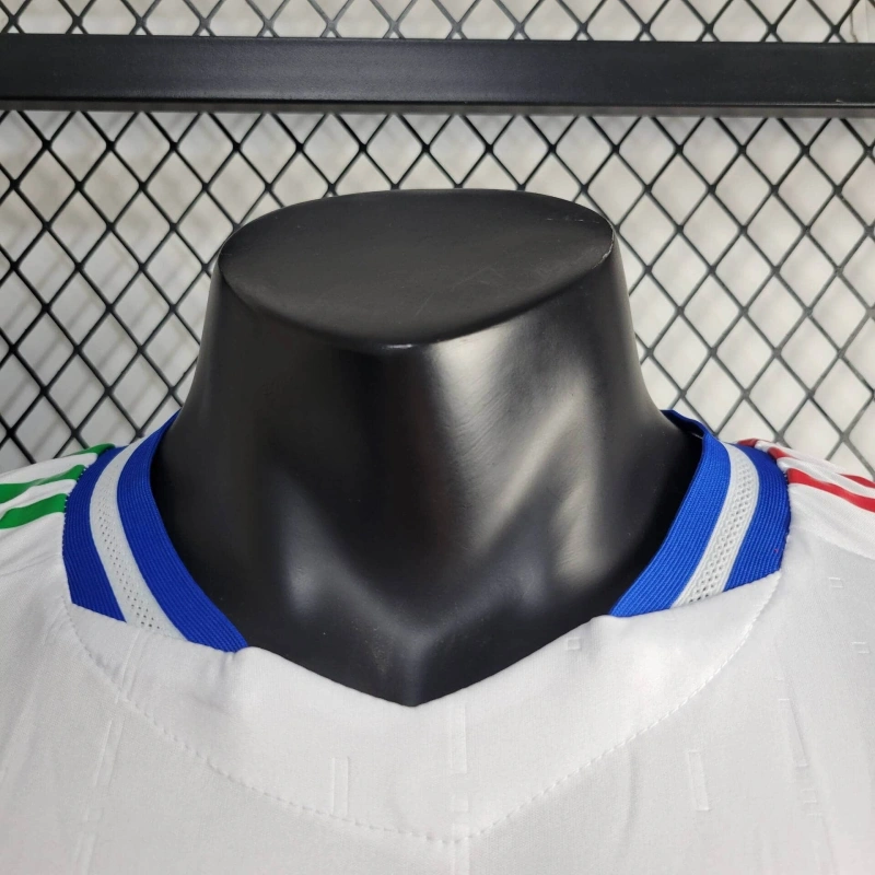 2024 Italy Away Soccer Jersey Player Version Long Sleeve - Image 6