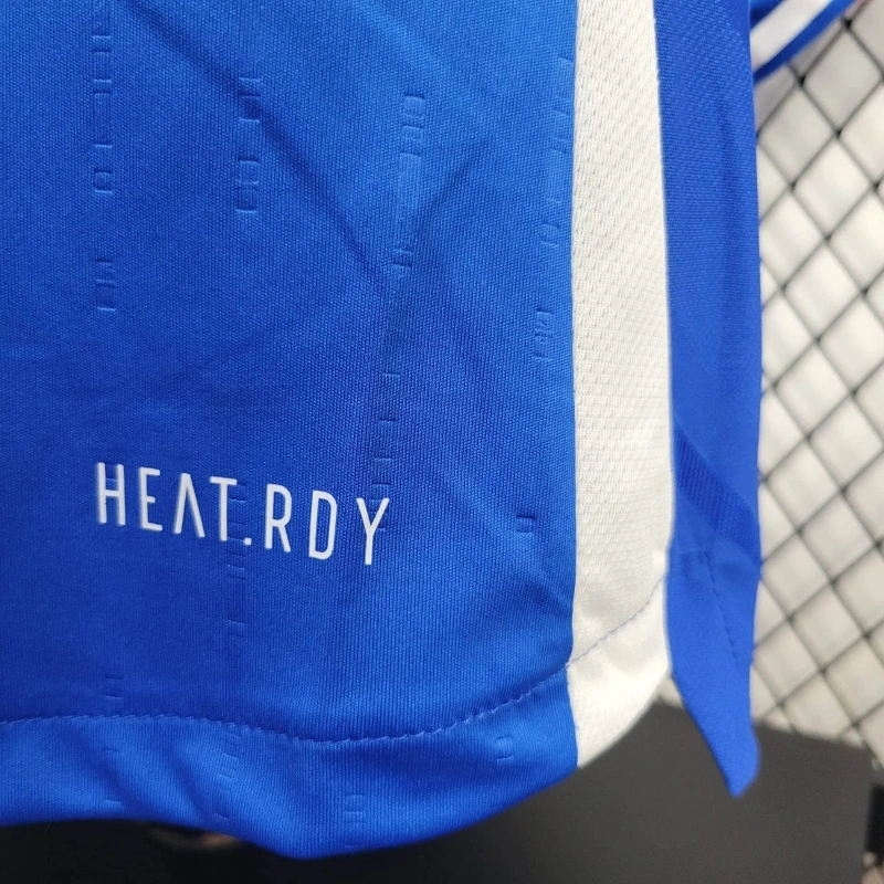 2024 Italy Home Soccer Jersey Player Version Long Sleeve - Image 4