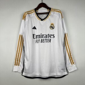 Retro 23/24 Long Sleeve Real Madrid Home