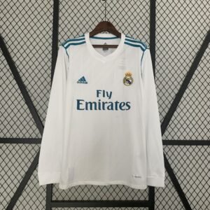 Retro Long Sleeve Real Madrid 17/18 Home