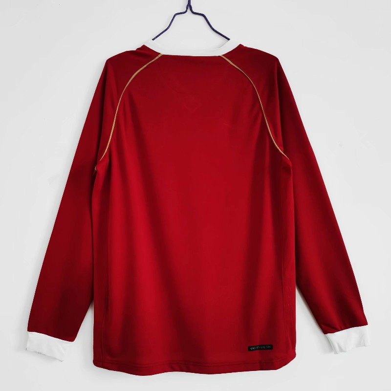 Manchester United 2006/07 home Long Sleeve Retro Soccer Jersey - Image 2