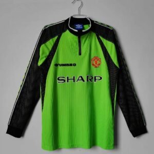 Manchester United 1998/99 goalkeeper Long Sleeve Retro Soccer Jersey