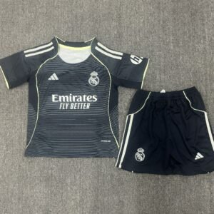 kids Real Madrid 2025-26 away Soccer Jersey