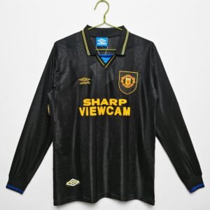 Manchester United 1993/94 away Long Sleeve Retro Soccer Jersey
