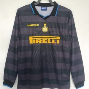 Inter Milan 1997-98 third away Long Sleeve Retro Soccer Jersey