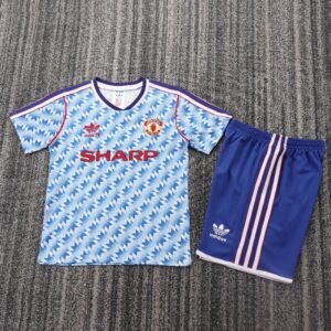 kids Manchester United 1990-92 away Soccer Jersey