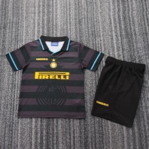 Kids Inter Milan 1997-98 third away Soccer Jersey