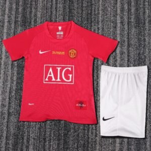 kids Manchester United 2007/08 home Soccer Jersey