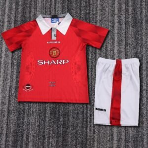 kids Manchester United 1996-97 home Soccer Jersey
