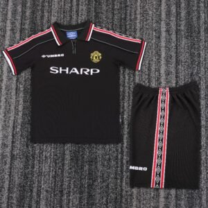 kids Manchester United 1998-99 away Soccer Jersey