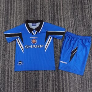 kids Manchester United 1996-98 third away Soccer Jersey
