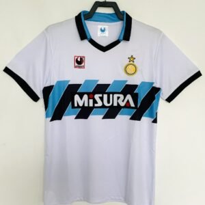 Inter Milan 1990-91 away Retro Soccer Jersey
