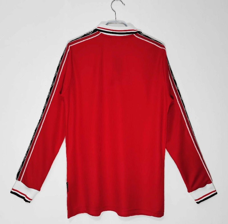 Manchester United 1998/99 home Long Sleeve Retro Soccer Jersey - Image 2