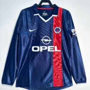 Paris 2001-02 Home Retro Long Sleeve Soccer Jersey