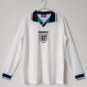 1996 England Home Long Sleeve Retro Jersey
