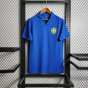 1957-1962 Brazil Away Blue Retro Jersey