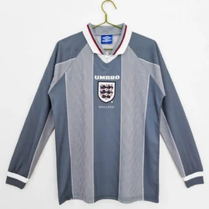 1996 England Away Retro Long Sleeve Jersey