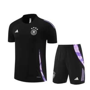 2024 Germany Black Short Sleeve Training Suit