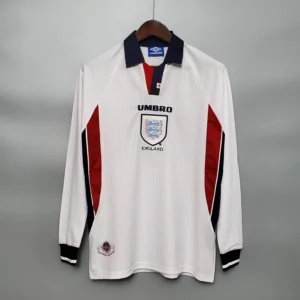 1998 England Home Long Sleeve Retro Jersey