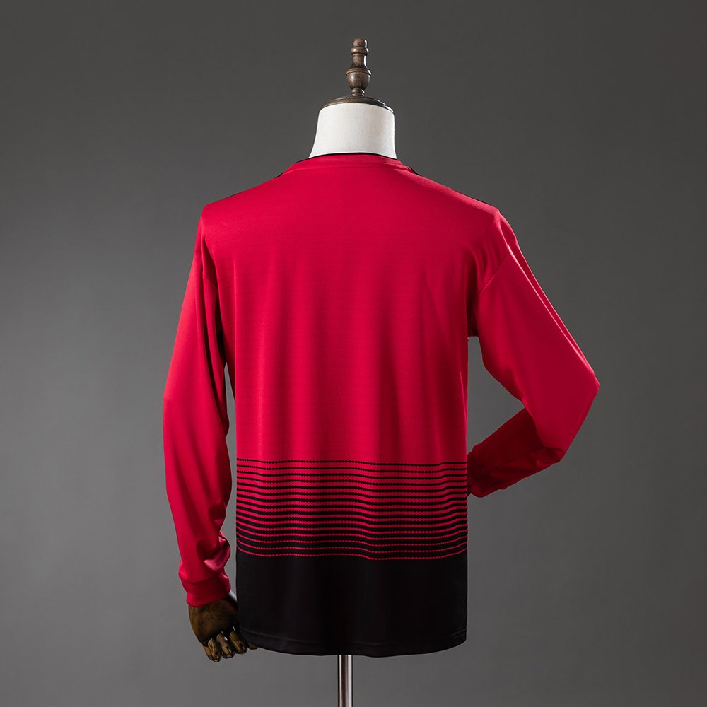 Manchester United - 18/19 - Home - Long-Sleeve - Retro Jersey - Image 2