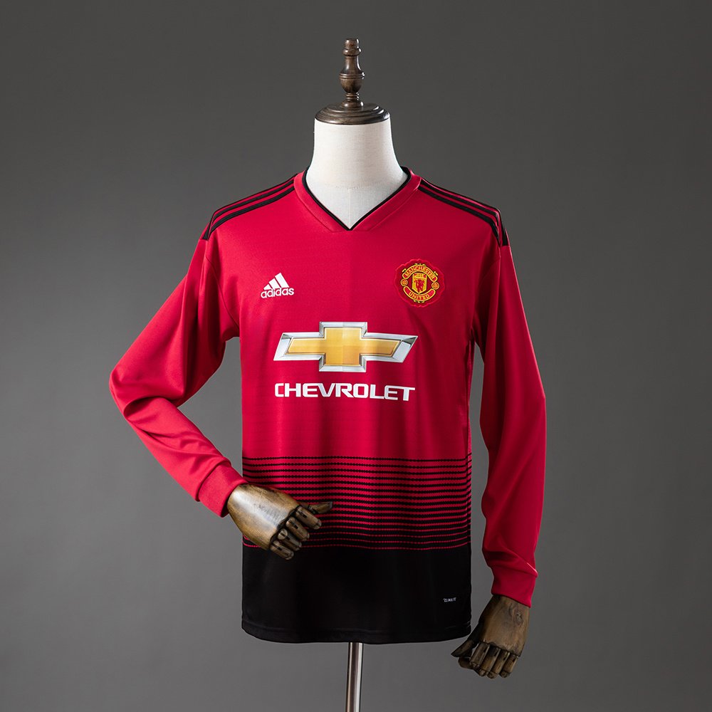Manchester United - 18/19 - Home - Long-Sleeve - Retro Jersey