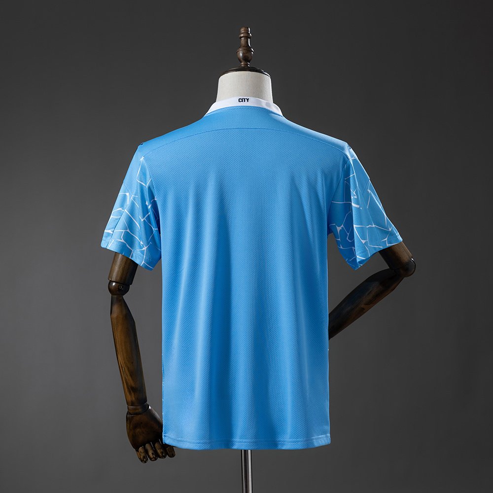Manchester City - 20/21 - Home Retro Jersey - Image 2