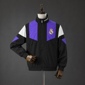 Real Madrid 26/27 Track Jacket Black Windbreaker
