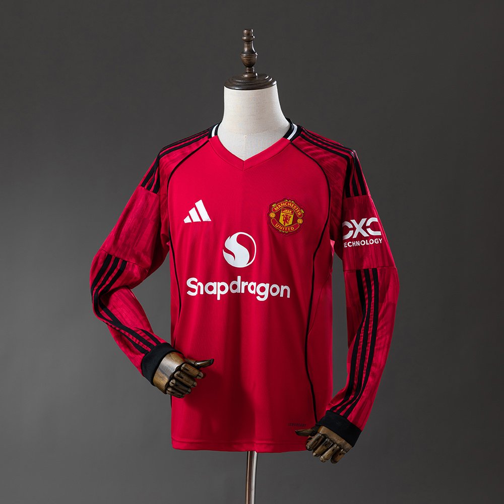 Manchester United - 25/26 - Home - Long Sleeve Jersey