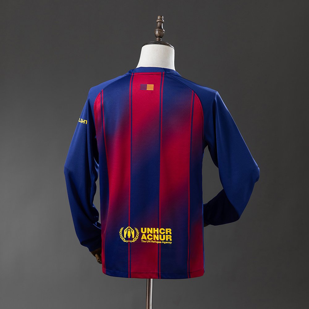 Barcelona - 25/26 - Home - Long Sleeve Jersey - Image 2